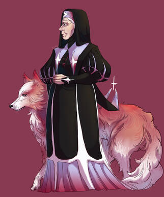 Nun and Wolf [OC]